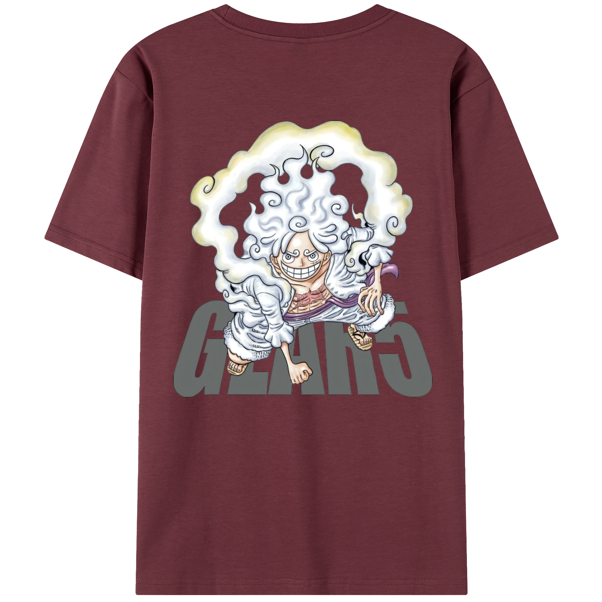 ワンピース モンキー・D・ルフィ ONE PIECE Monkey D. Luffy 綿100％半袖Tシャツ（背面プリント）